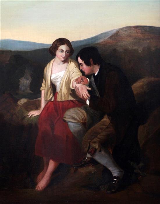 After Mulready The Proposal 22 x 13in.